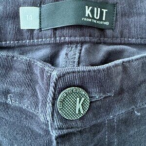 KUT from the KLOTH | Gray Diana Straight Corduroy Pants, Size 14